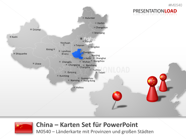 Powerpoint Landkarte China Presentationload