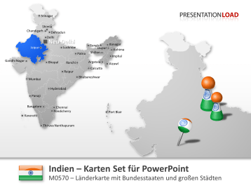 Indien _https://www.presentationload.de/landkarte-indien-powerpoint-vorlage.html