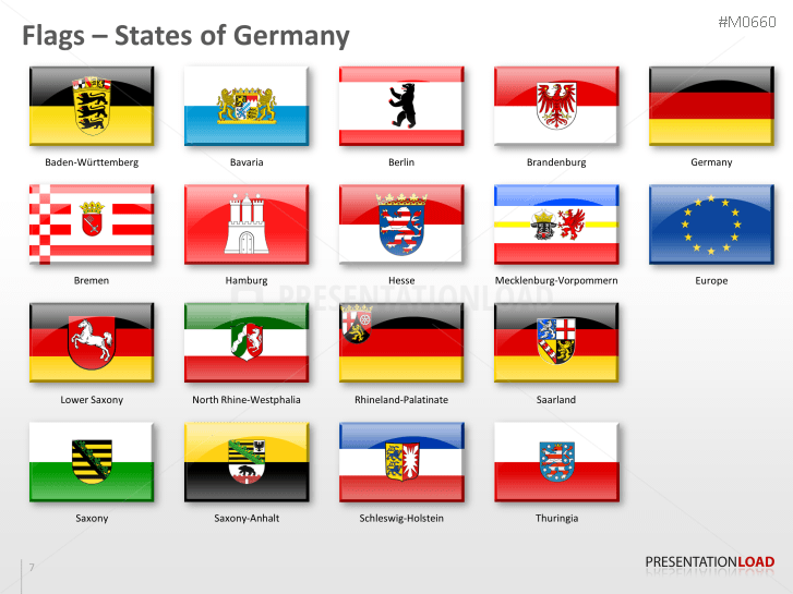 PowerPoint Map Germany - Nielsen Areas | PresentationLoad