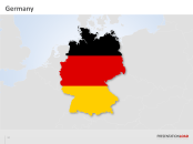 PowerPoint Map Germany - Nielsen Areas | PresentationLoad