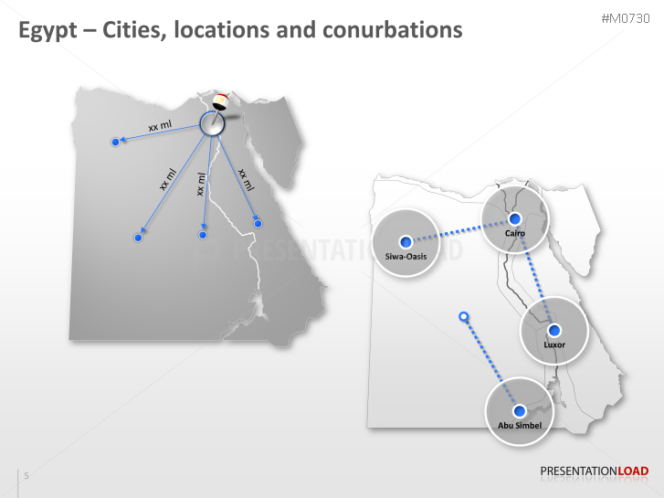 PowerPoint Map Egypt | PresentationLoad