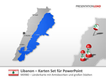 Libanon _https://www.presentationload.de/landkarte-libanon-powerpoint-vorlage.html