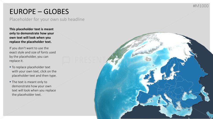 PowerPoint Globe (Europe) | PresentationLoad