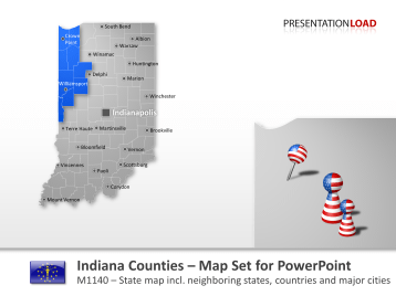 Indiana Counties _https://www.presentationload.com/map-indiana-counties-powerpoint-template.html