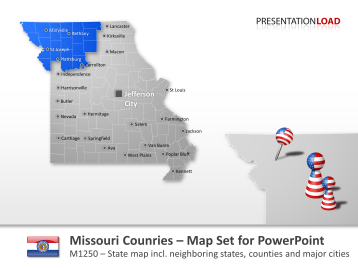 Missouri Counties _https://www.presentationload.com/map-missouri-counties-powerpoint-template.html