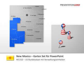 New Mexico Counties _https://www.presentationload.de/landkarte-new-mexico-counties-powerpoint-vorlage.html