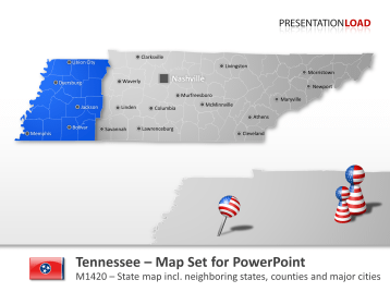 Comtés du Tennessee _https://www.presentationload.fr/comtes-du-tennessee-modele-powerpoint.html