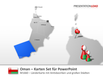 Oman _https://www.presentationload.de/landkarte-oman-powerpoint-vorlage.html