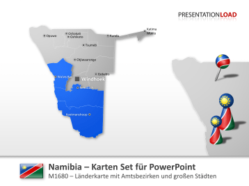 Namibia _https://www.presentationload.de/landkarte-namibia-powerpoint-vorlage.html