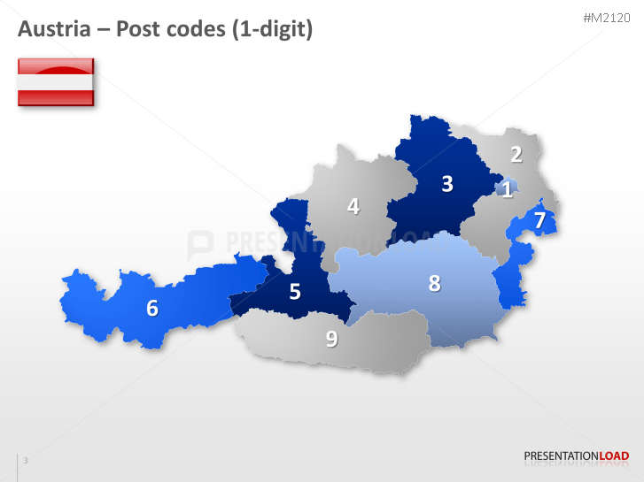 Austria Post Codes 2-digit