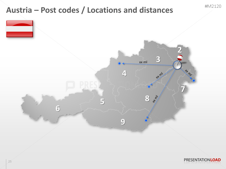Austria Post Codes 2-digit