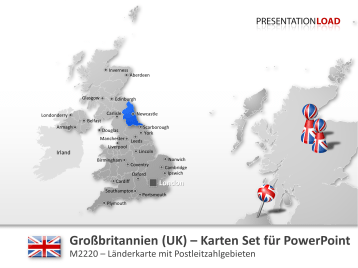 Großbritannien (UK) - PLZ _https://www.presentationload.de/landkarte-grossbritannien-uk-plz-powerpoint-vorlage.html