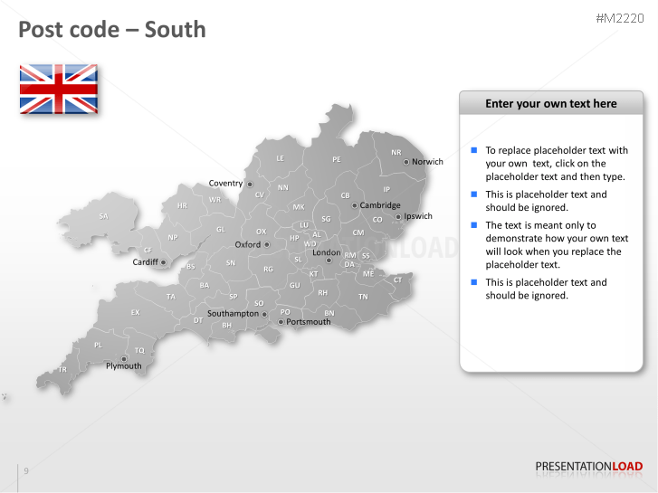 Great Britain (UK) - Post Code 2-digit