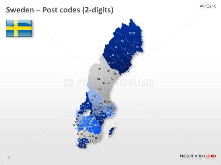 Sweden - Post Codes 2-digit