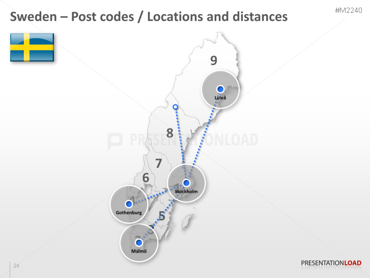 Sweden - Post Codes 2-digit