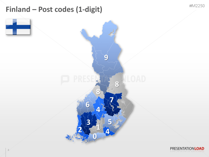 Powerpoint Map Finland With Zip 2 Digits Presentationload 6062