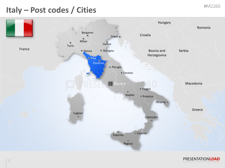Italy - Post Codes 2-digit