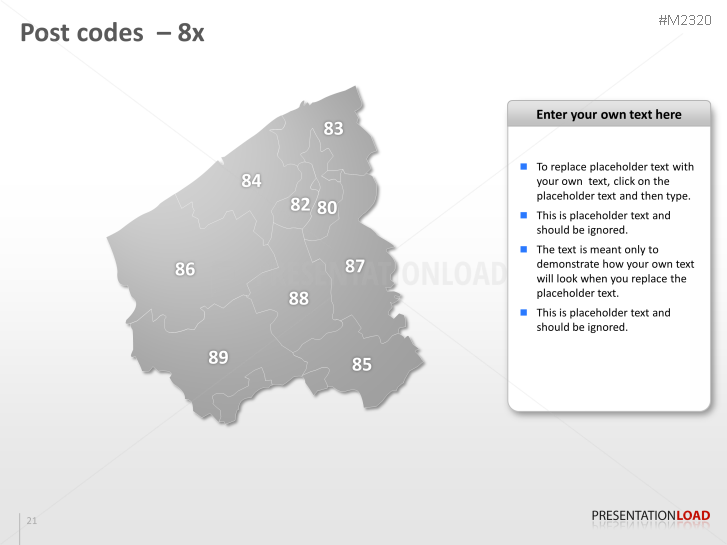 Powerpoint Map Belgium Europe With Zip 2 Digits Presentationload 2870