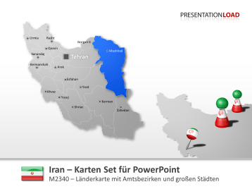 Iran _https://www.presentationload.de/landkarte-iran-powerpoint-vorlage.html