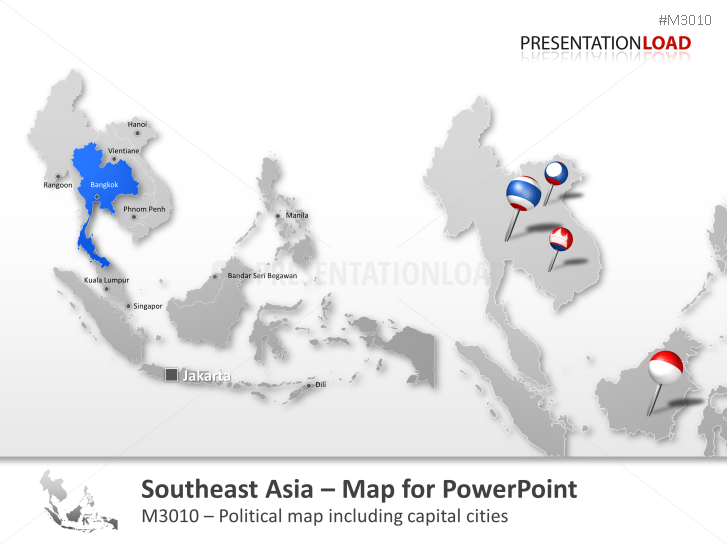 Southeast Asia Map Powerpoint Powerpoint Map Southeast Asia | Presentationload