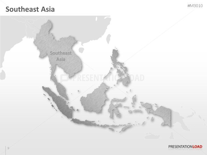 PowerPoint Map Southeast Asia PresentationLoad