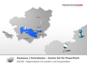 Kaukasus & Zentralasien _https://www.presentationload.de/landkarte-kaukasus-zentralasien-powerpoint-vorlage.html
