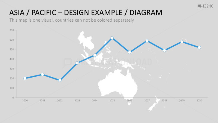 PowerPoint Map Asia - Pacific | PresentationLoad