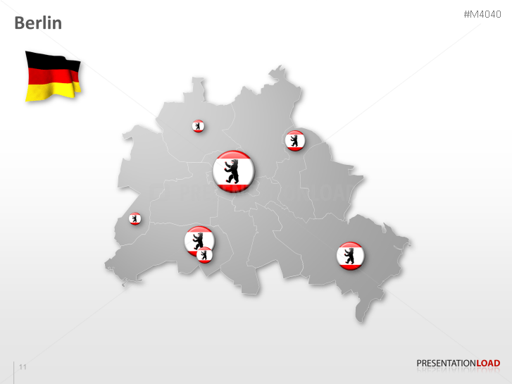 PowerPoint City Map Berlin (Germany) | PresentationLoad