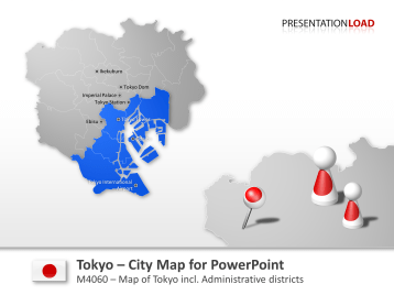 Tokyo - City Map _https://www.presentationload.com/city-map-tokyo-powerpoint-template.html