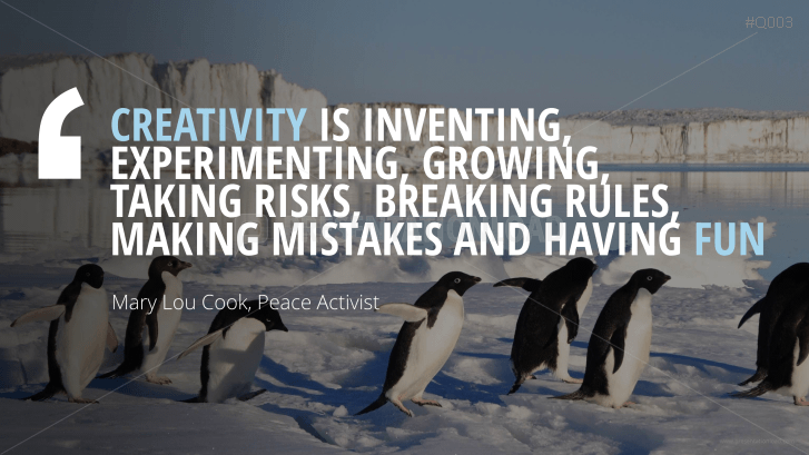 Free PowerPoint Quotes - Creativity