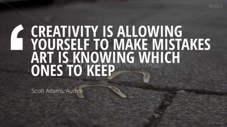Free PowerPoint Quotes - Creativity