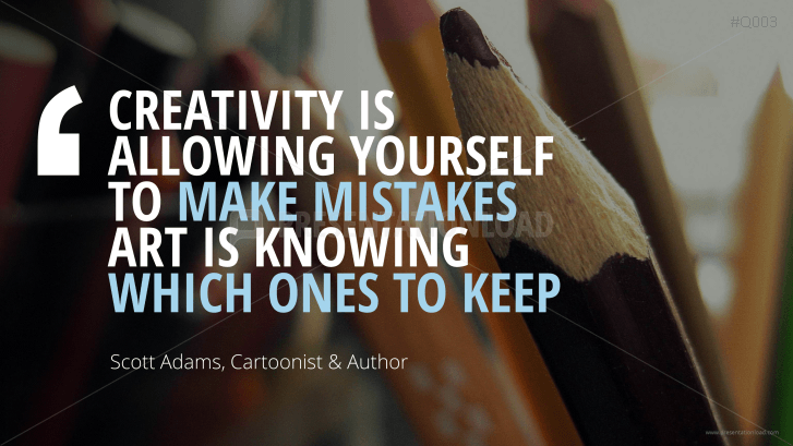 Free PowerPoint Quotes - Creativity