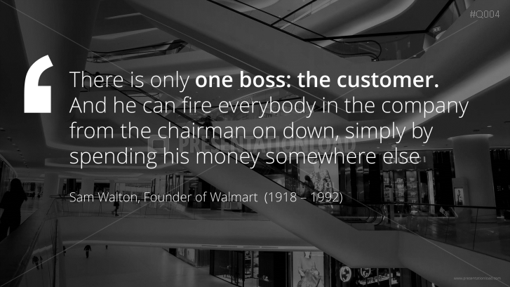 Free PowerPoint Quotes - Customer Service