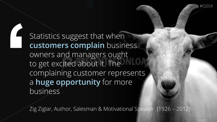 Free PowerPoint Quotes - Customer Service