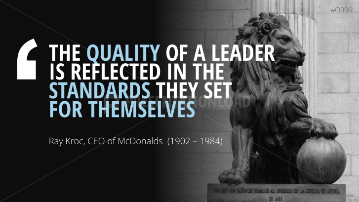 Free PowerPoint Quotes - Leadership
