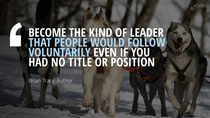 Free PowerPoint Quotes - Leadership