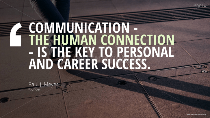 Free PowerPoint Quotes - Communication