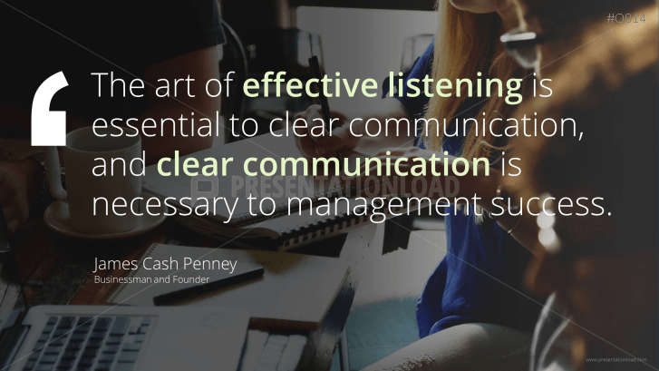 Free PowerPoint Quotes - Communication