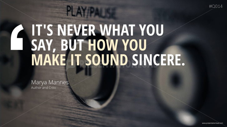 Free PowerPoint Quotes - Communication