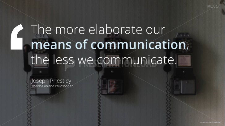 Free PowerPoint Quotes - Communication