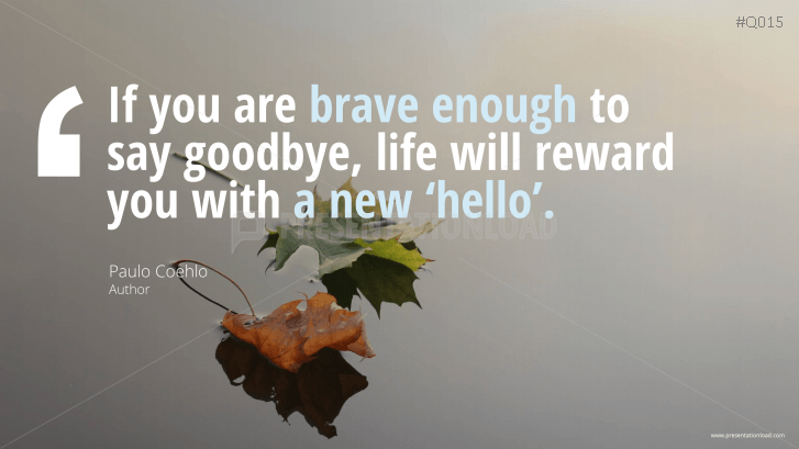 Free PowerPoint Quotes - New Start