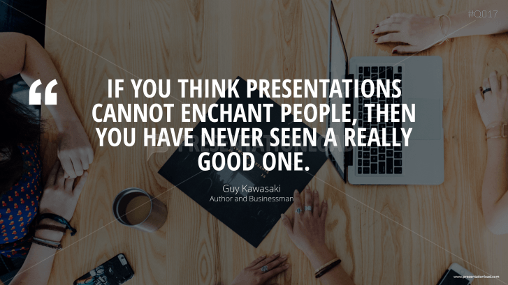 Free PowerPoint Quotes - Presenting