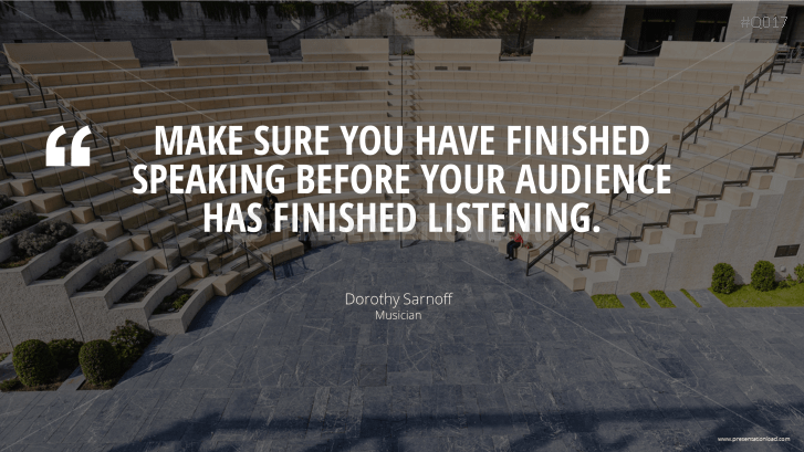 Free PowerPoint Quotes - Presenting