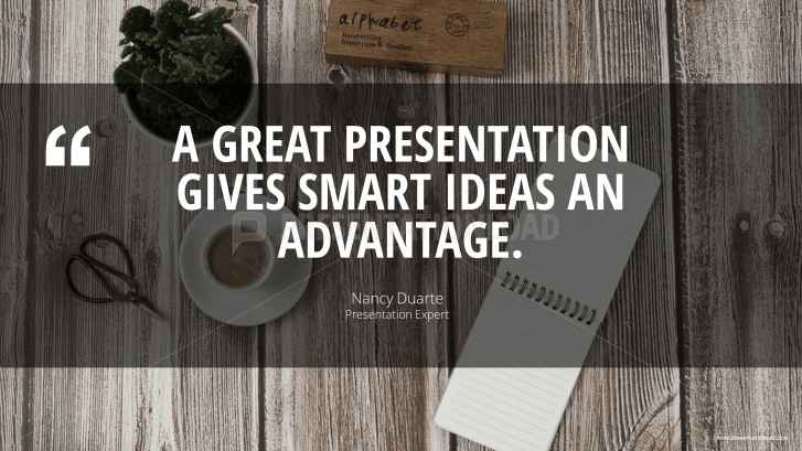 Free PowerPoint Quotes - Presenting