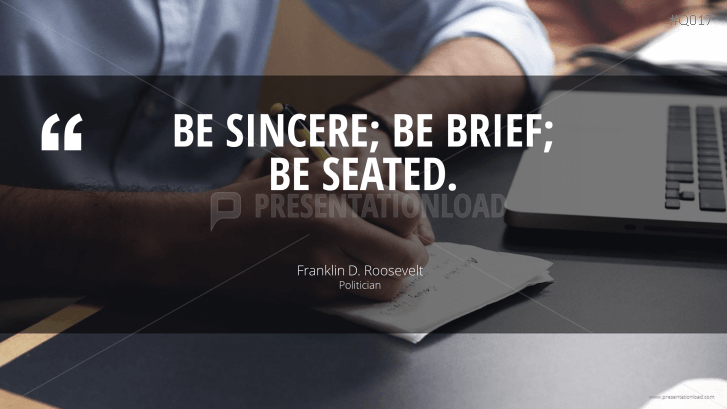 Free PowerPoint Quotes - Presenting