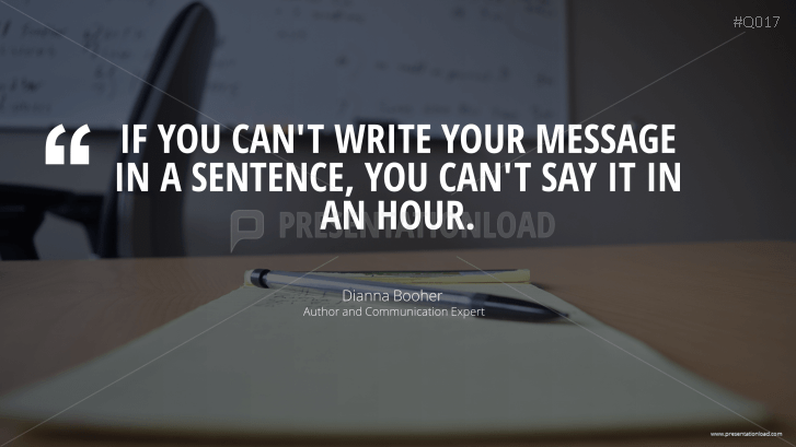 Free PowerPoint Quotes - Presenting