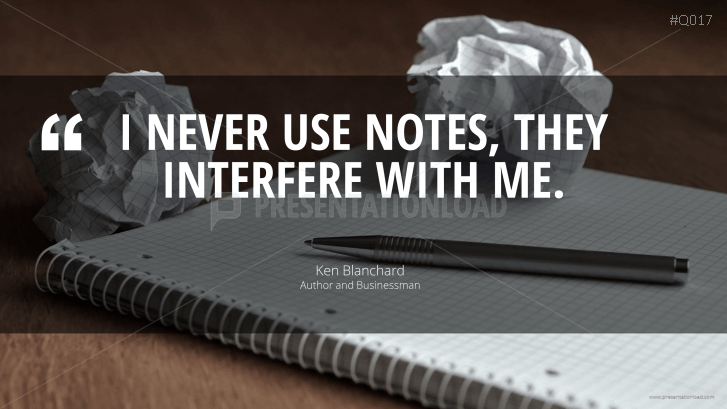Free PowerPoint Quotes - Presenting