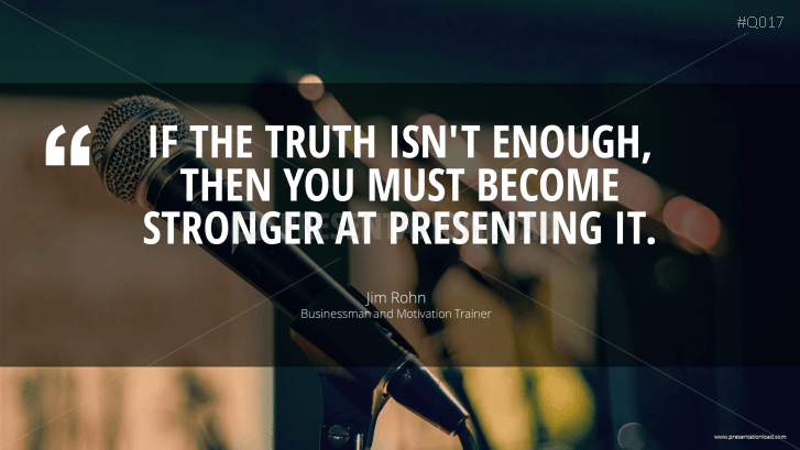 Free PowerPoint Quotes - Presenting