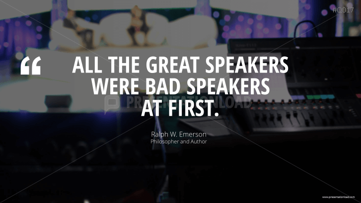 Free PowerPoint Quotes - Presenting