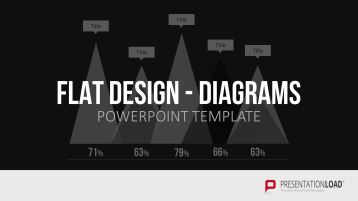 Flat design - Diagrammes _https://www.presentationload.fr/flat-design-diagrammes-modele-powerpoint.html